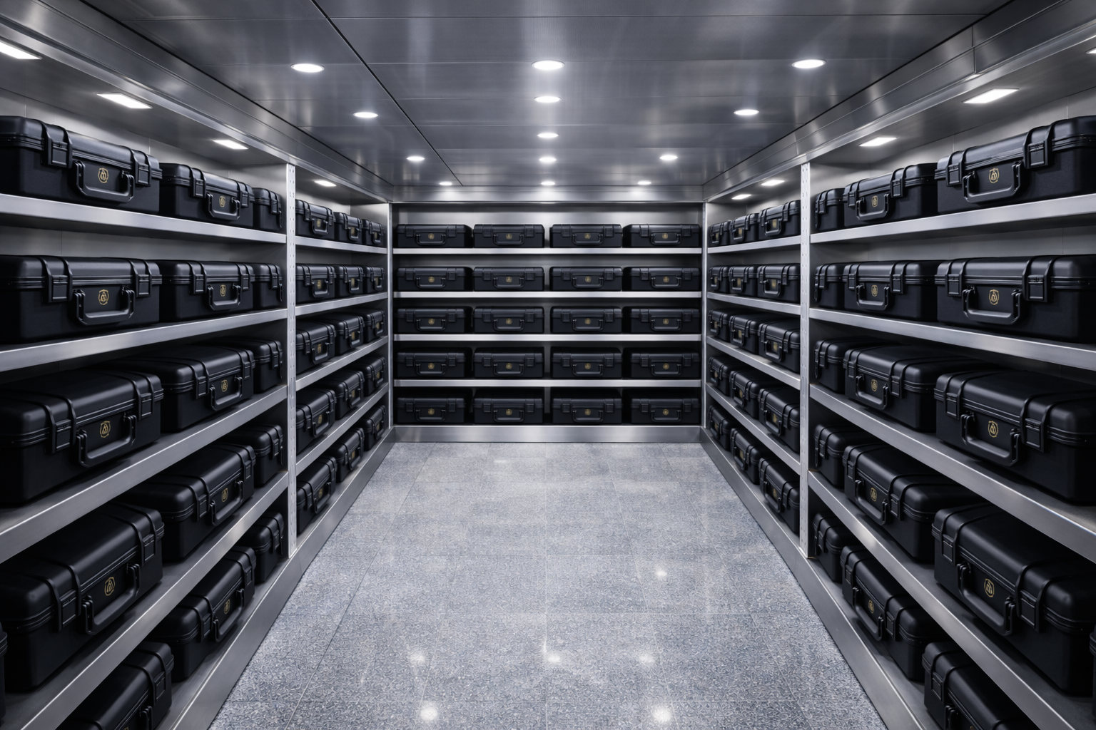 高セキュリティ金庫設備内のイメージ